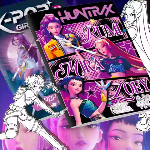 Hot Selling 56 Page Cute Cartoon AnimeColoring Book Anime Product Sketchbook Children's Coloring Boo