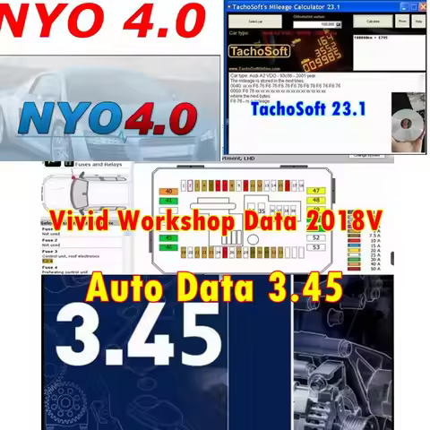 TachoSoft Mileage Calculator 23.1 +2017 NYO 4 Full Database Airbag+Vivid Workshop Data 2018V Auto Da