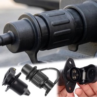 12V 3 Pin Trailer Electrical Connector EU Standard Trailer Plug with Spring Flip Cover Universal Tru