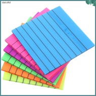 6 Pcs Bible Tab School Sticky Tabs Transparent Fluorescent Notes Books Cases Portable Memo Papers Tear-off Pads Colored Stickers Tearable Simple Office Student  daicoltd