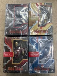 全新未開 Hottoys Ironman 3 Bust 1:4 半身像 - War Machine, Mark XLII, Mark VII, Iron Patiot (1 Set - 4 pcs) 