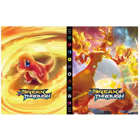 432pcs Styles Pokemon Card Book Anime Charizard Game Card Folder Cartoon Pokemon Map Collection Card