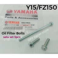 Y15 oil filter bolt original /Fz150 screw oil filter / skru penapih minyak hitam Y15