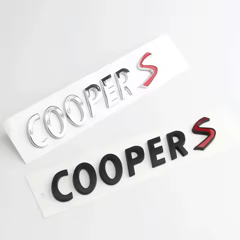 3D ABS Chrome Car Letters Rear Trunk Mini Cooper S Emblem Badge Sticker For Mini Cooper S R56 R50 R5
