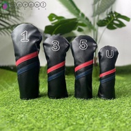 AARON1 Golf Head Cover, Double Line Digital Label Golf Club Protector, Durable Minimalist Waterproof