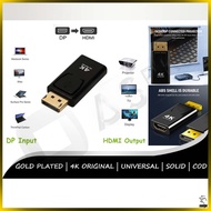 Converter DP to HDMI 4K Computer Display Port to HDMI Connector Connecting PC Video Transmitter