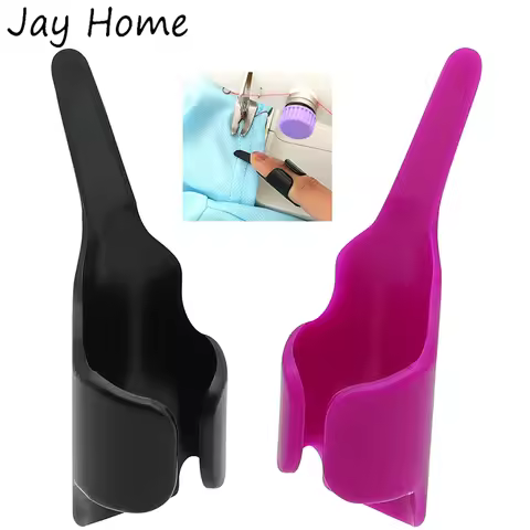 2/1Pcs Sewing Fingerthing Pusher Plastic Sewing Finger Protector Fabric Cloth Ironing Tool Finger Th