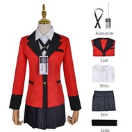 Trang Phục Cosplay phục Anime kakegurui bộ đồng phục jabami yumeko cho học sinh sinh viên Bộ váy thủ
