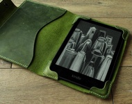 Kindle Paperwhite 12 2024 皮革保護套 深藍色海軍藍色 Kindle 保護套 電子閱讀器保護套