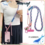 MURRAY Mobile Phone Lanyard, Metal Hook Adjustable Woven Phone Strap, Universal Round Buckle Long Du