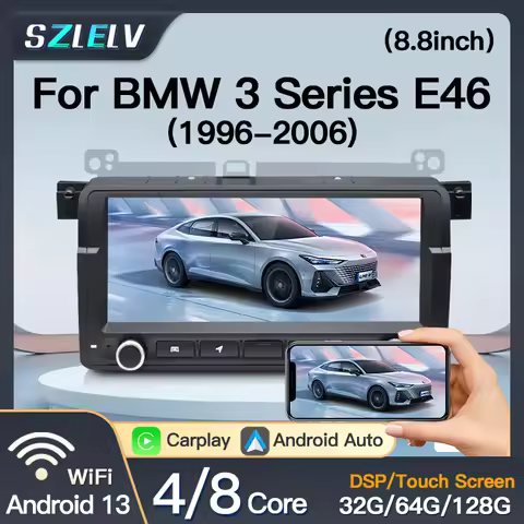 8.8'' Android For BMW 3 Series E46 M3 318/320/325/330/335 Car Radio Multimedia Video Player Carplay