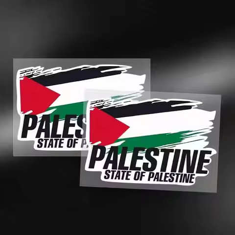 Palestine Flag Bumper Stickers Motorcycle Racing National Flag Off Road Decal World Peace Stickers