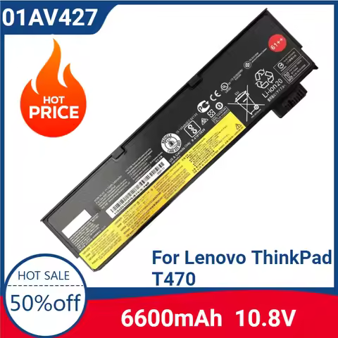 New 01AV427 01AV428 01AV492 10.8V 72Wh Laptop Battery For Lenovo ThinkPad T470 T480 T570 T580 P51S P