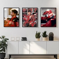 f1 racing driver charles leclerc   Poster Self-adhesive Art Waterproof Paper Sticker Coffee House Ba