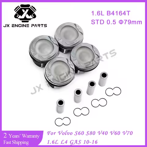 B4164T Engine Piston & Piston Ring Set Φ79mm STD 0.5 For Ford FOCUS Volvo 1.6 S60 S80 V40 V60 V70 1.
