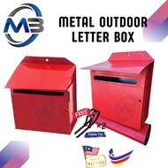 Peti Surat Besi | Red Metal Letter Box Mailbox Post Letter Box Magazine Letter Box