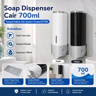 KIM Liquid Soap Dispenser 700ml ET700 Stick-On Without Drilling - Practical & Space-Saving Liquid So
