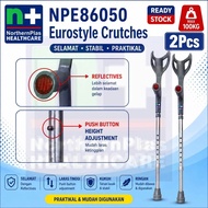 Eurostyle Crutches/Elbow Crutches/Crutches Support Adjustable Height Walking Stick