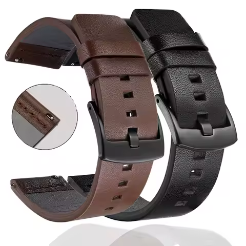 22mm Band For Huawei Watch GT 2 3 46mm Leather Sport Watch Strap For Huawei Watch 3 4/GT 4/GT 2 Pro/