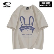 OMOS 260GSM Oversized T-Shirt Rabbit
