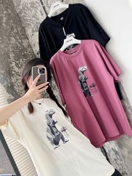 STUSSY 2023新款小恐龍印花短袖T恤