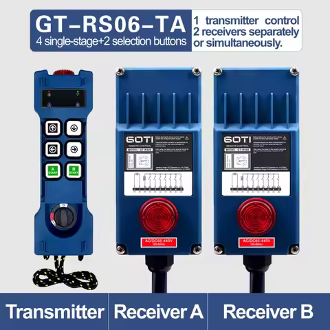 GT-RS06-TA Industrial Radio Wireless Crane Hoist GT-RS06-TA 4 single-stage+2 selection buttons (1 Tr