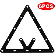 CM Pack of 6 Sheets Magic Ball Rack Pro Triangle Billiards Ball Rack with Pool Table Marker Dots for