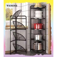 Foldable Kitchen Storage Rack Corner Rack Kitchen Organizers Rak Lipat Space Saver