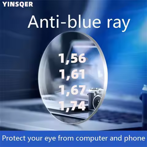 YINSQER Custom Prescription Lens MR-8 Hyperopia Myopia Lens Anti Blue Light 1.56 1.61 1.67 1.74 Pres