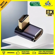 HDMI Male to Female Connector 2.1 8K 48Gbps Dual Mode Laptop TV - A8K-06 [Digital Zone JKT]