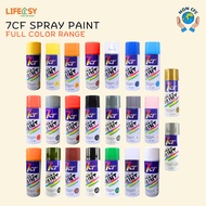 7CF Spray Paint Mix Color Matt Black White Lacquer Grey Silver Blue Red Yellow Easy and Quick Spray 