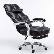 Home Boss Chair Office Chair Ergonomic Lift Chair Reclining Real Cow Computer Chair Swivel Chair(Color:Brown with footrest Cowhide) interesting