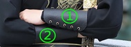 Warrior Black Hanfu For Men Chinese Traditional Ethnicstyle Phoenix Embroidery Japanese Samurai Part
