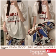 【SG SELLER】Short-sleeved Pajamas Short-Sleeve Trousers Home Pajamas Snoopy Cartoon Pajamas ins Cute 