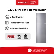 SHARP 2 Doors 317L Inverter Refrigerator SJ-RX42E-SL2
