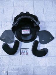 SPON BUSA HELM HALF FACE INK CX25 FULL SETT