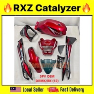 YAMAHA RXZ CATALYZER HITAM BIRU MERAH MAROON SKALA COVERSET BODYSET CATAL BLACK 2T TANAM STICKER STR