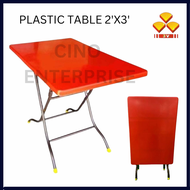 CINO 2'X3' PLASTIC TABLE 3V MEJA PLASTIK MURAH MEJA MAKAN PLASTIK