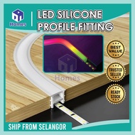 LED Silicone Channel Strip Light Rubber Silicone Casing Profile Track Housing LED Profile Housing LE
