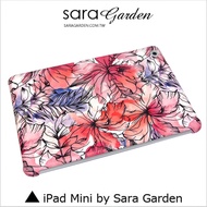 【Sara Garden】客製化 手機殼 蘋果 ipad mini4 水彩 扶桑花 保護殼 保護套 硬殼