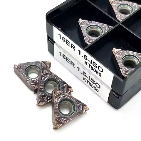 10PCS Carbide tool 16ER 1.0 ISO 1.25ISO 1.5ISO 1.75ISO 2.0ISO 2.5ISO 3.0ISO Threading Blade CNC Carb