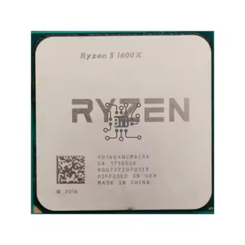Ryzen 5 1600X R5 1600X 3.6 GHz Six-Core Twelve-Thread CPU Processor 95W L3=16M YD160XBCM6IAE Socket 