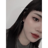 earring korean earring hoop Unique Cool Street Trendy Earrings Female Circle