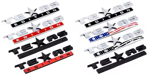 1X New TEXAS EDITION Letters US Flag Style Sticker Car 3D Writing Badge Emblem Decal Auto Part Exter