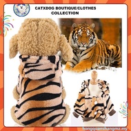 Funky Hat and clothes Warm clothing for dogs  Tiger Transformation Pet costume cute cat clothes
