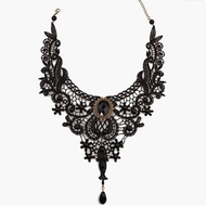 Gothic Necklace Women Necklace Simple Exaggerated Black Clavicle Chain Fake Collar Necklace Accessor