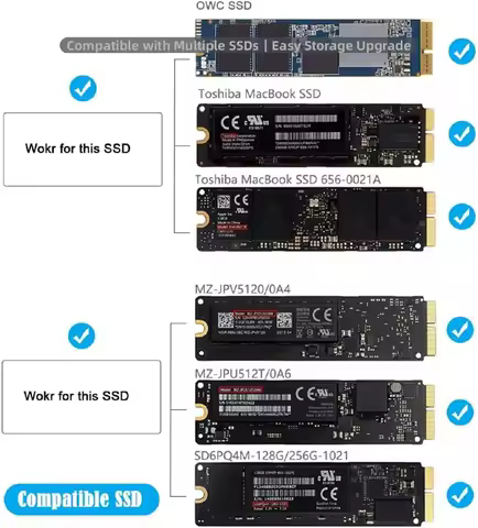 PCI Express PCI-E 1X to 12+16Pin 2013-2017 Mac Pro Air SSD Convert Card for A1493 A1502 A1465 A1466