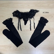 Stocking Garter Belt Set Women's Fashion Accessories Premium Lace Ac100D