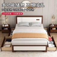 1.5m Rental Factory1.2m Master Bedroom Direct Sale Modern Simple Solid Wood Bed Economical Single Be