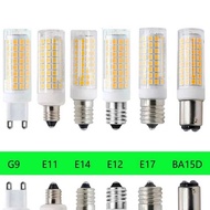 102 Leds Brighess G4 G9 Ba15d E11 E12 E14 E17 LED Lights Corn Bulbs 9W Replace 80W Halogen Lamps AC
